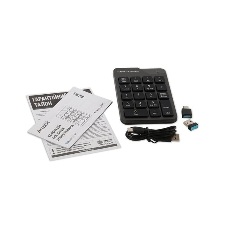 Клавіатура A4Tech FBK21C Wireless/Bluetooth Smoky Grey (4711421995108) - фото 9