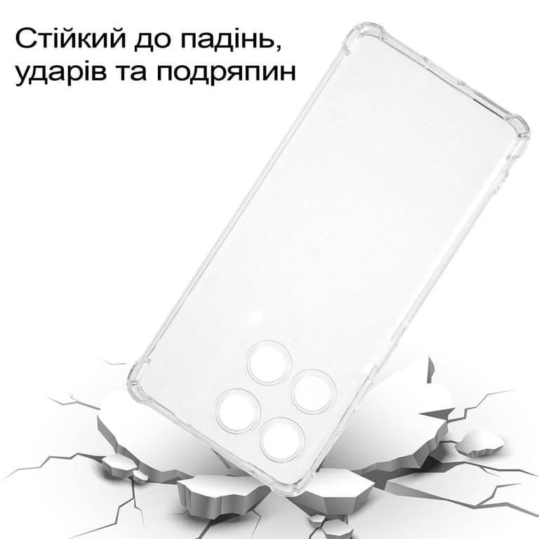 Чохол до мобільного телефона BeCover Anti-Shock Motorola Edge 60 Clear (713804) - фото 3