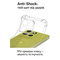 Чохол до мобільного телефона BeCover Anti-Shock Motorola Moto G86 Clear (713803) - фото 3