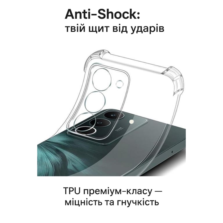 Чохол до мобільного телефона BeCover Anti-Shock Xiaomi Redmi 15 Clear (713811) - фото 3