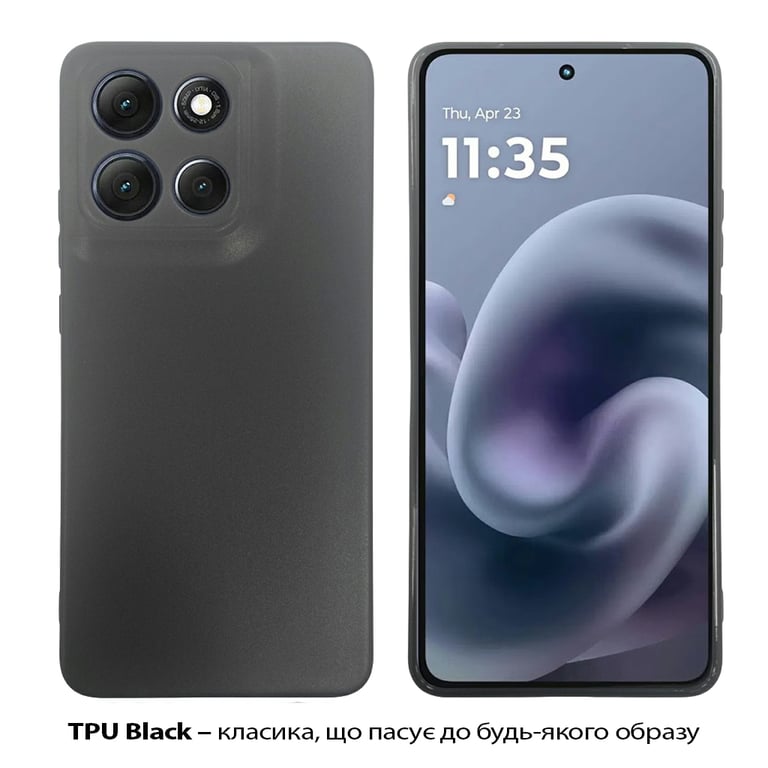 Чохол до мобільного телефона BeCover Silicone Motorola Moto G86 Black (713768) - фото 2