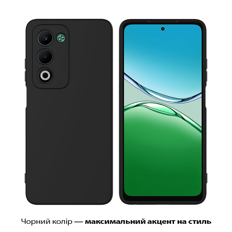 Чохол до мобільного телефона BeCover Silicone Oppo A5 2025 4G/5G Black (713790) - фото 2