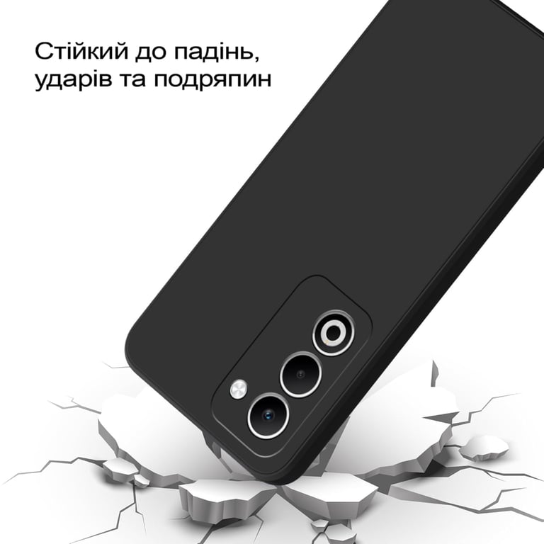 Чохол до мобільного телефона BeCover Silicone Oppo A5 2025 4G/5G Black (713790) - фото 3