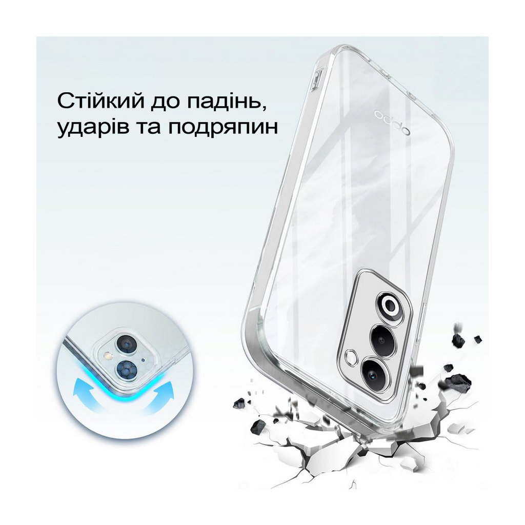 Чохол до мобільного телефона BeCover Silicone Oppo A5 2025 4G/5G Transparent (713882) - фото 3 Чохол до мобільного телефона BeCover Silicone Oppo A5 2025 4G/5G Transparent (713882) - фото 3