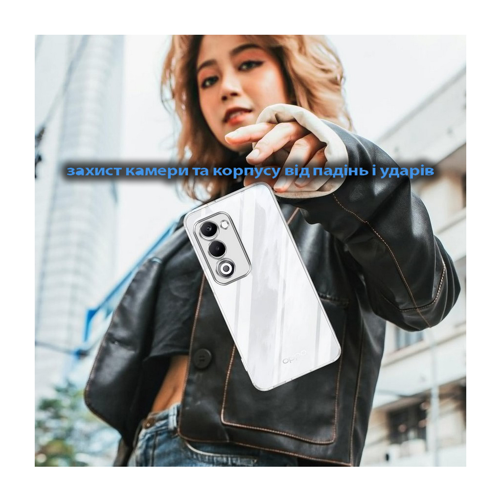 Чохол до мобільного телефона BeCover Silicone Oppo A5 2025 4G/5G Transparent (713882) - фото 4 Чохол до мобільного телефона BeCover Silicone Oppo A5 2025 4G/5G Transparent (713882) - фото 4