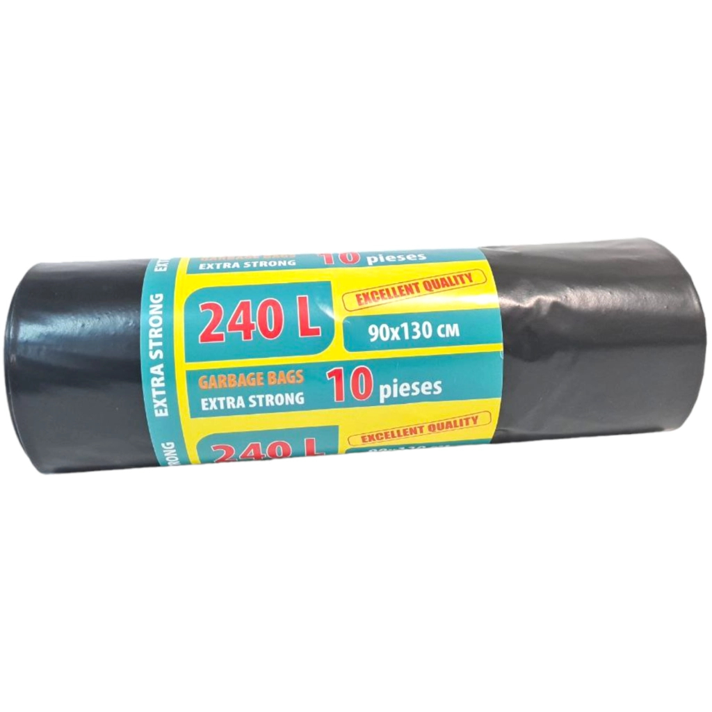 Пакети для сміття Grey Pack Міцні 240 л 10 шт. (l24010) Пакети для сміття Grey Pack Міцні 240 л 10 шт. (l24010)