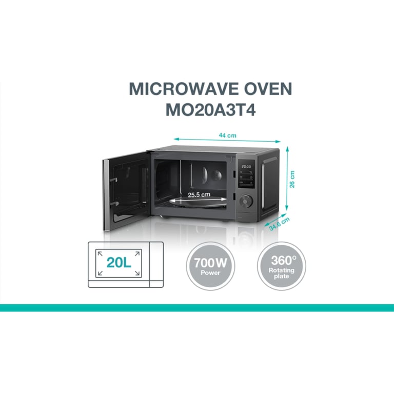 Мікрохвильова піч Gorenje MO20A3T4 - фото 6