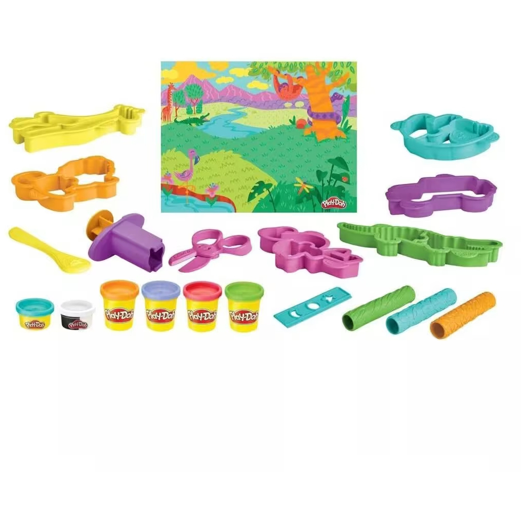 Набір для творчості Hasbro Play-Doh Сафарі (F7213) - фото 2 Набір для творчості Hasbro Play-Doh Сафарі (F7213) - фото 2