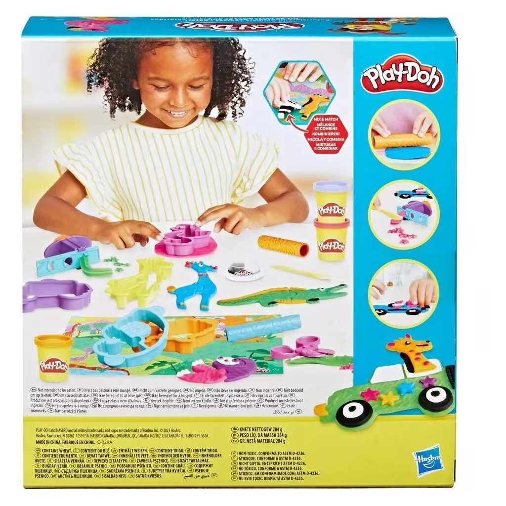 Набір для творчості Hasbro Play-Doh Сафарі (F7213) - фото 4 Набір для творчості Hasbro Play-Doh Сафарі (F7213) - фото 4