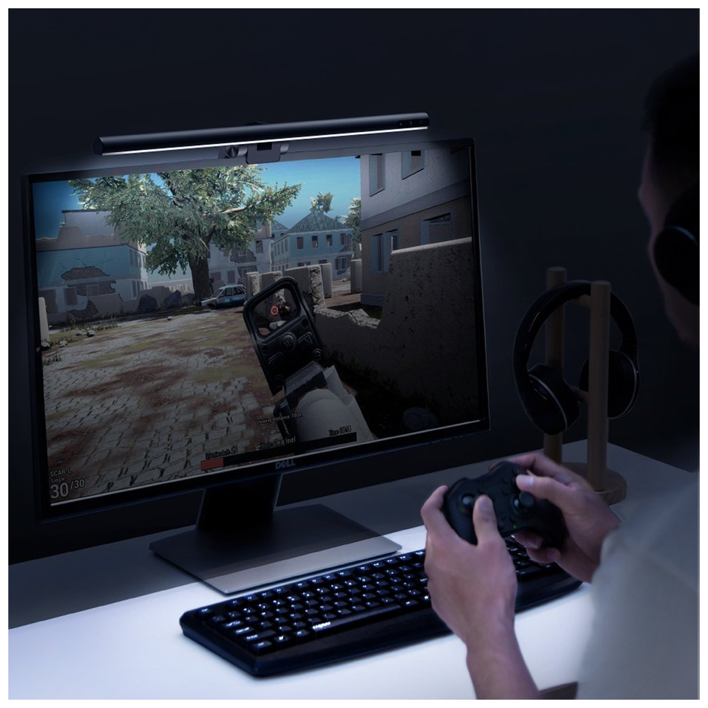 Настільна лампа Baseus на монітор i-wok Series USB Asymmetric Light Source Screen Hanging Light (Youth) Black (DGIWK-B01) - фото 9 Настільна лампа Baseus на монітор i-wok Series USB Asymmetric Light Source Screen Hanging Light (Youth) Black (DGIWK-B01) - фото 9