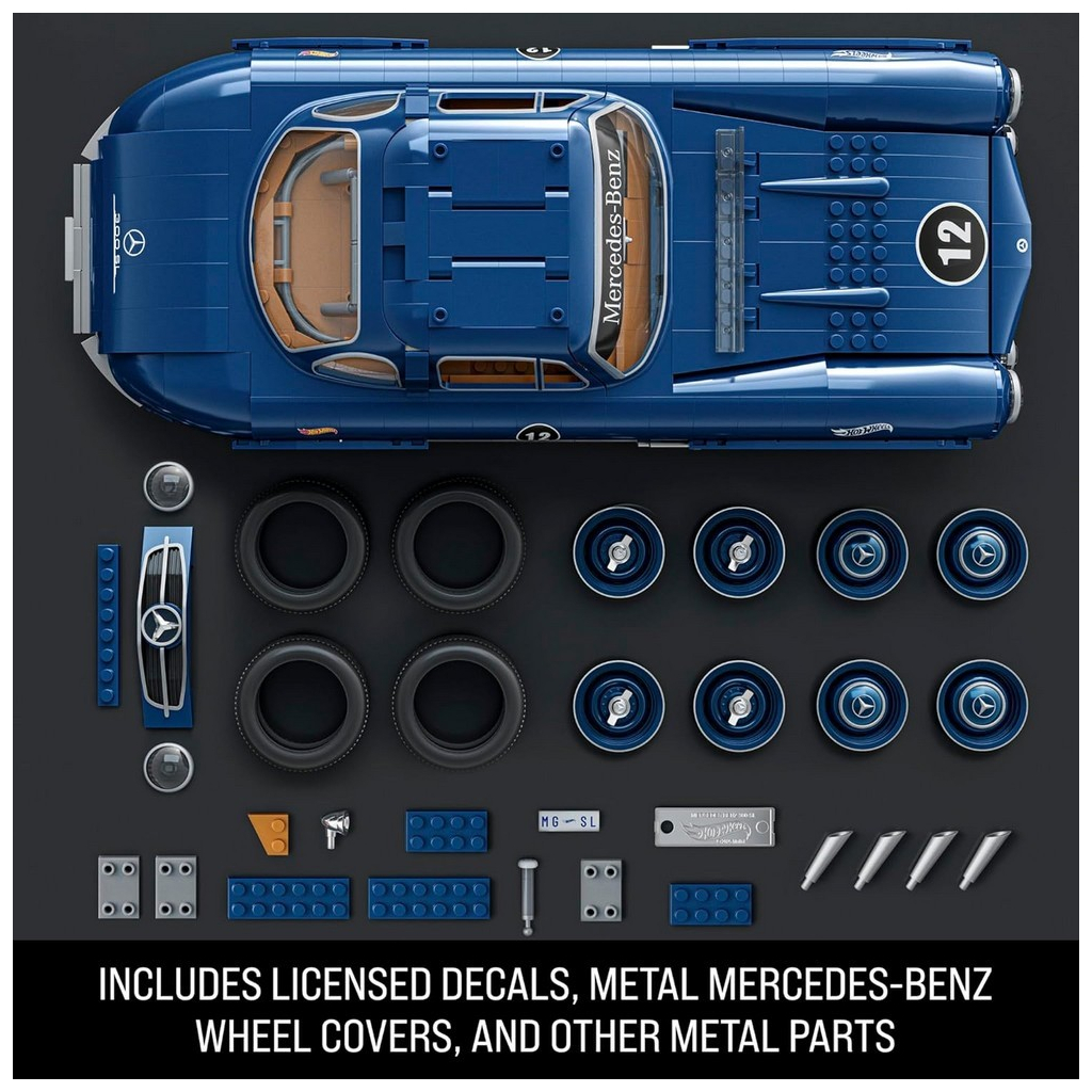 Конструктор Hot Wheels Brick Shop Mercedes-Benz 300 SL 1600 деталей (HWW25) - фото 3 Конструктор Hot Wheels Brick Shop Mercedes-Benz 300 SL 1600 деталей (HWW25) - фото 3