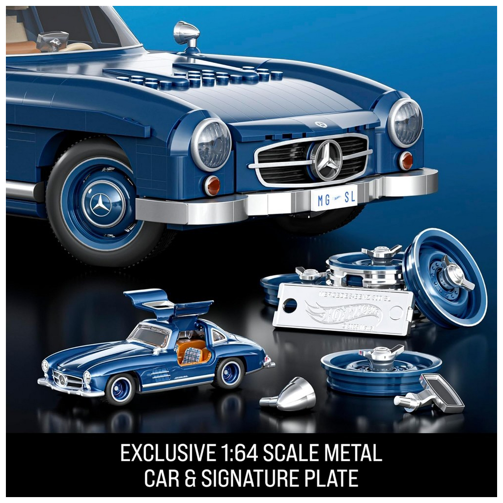 Конструктор Hot Wheels Brick Shop Mercedes-Benz 300 SL 1600 деталей (HWW25) - фото 4 Конструктор Hot Wheels Brick Shop Mercedes-Benz 300 SL 1600 деталей (HWW25) - фото 4