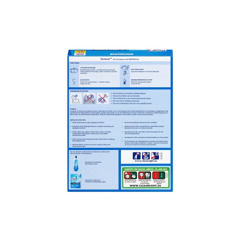 Таблетки для посудомийних машин DenkMit Classic 65 шт. (4066447793192/4066447807028) - фото 2