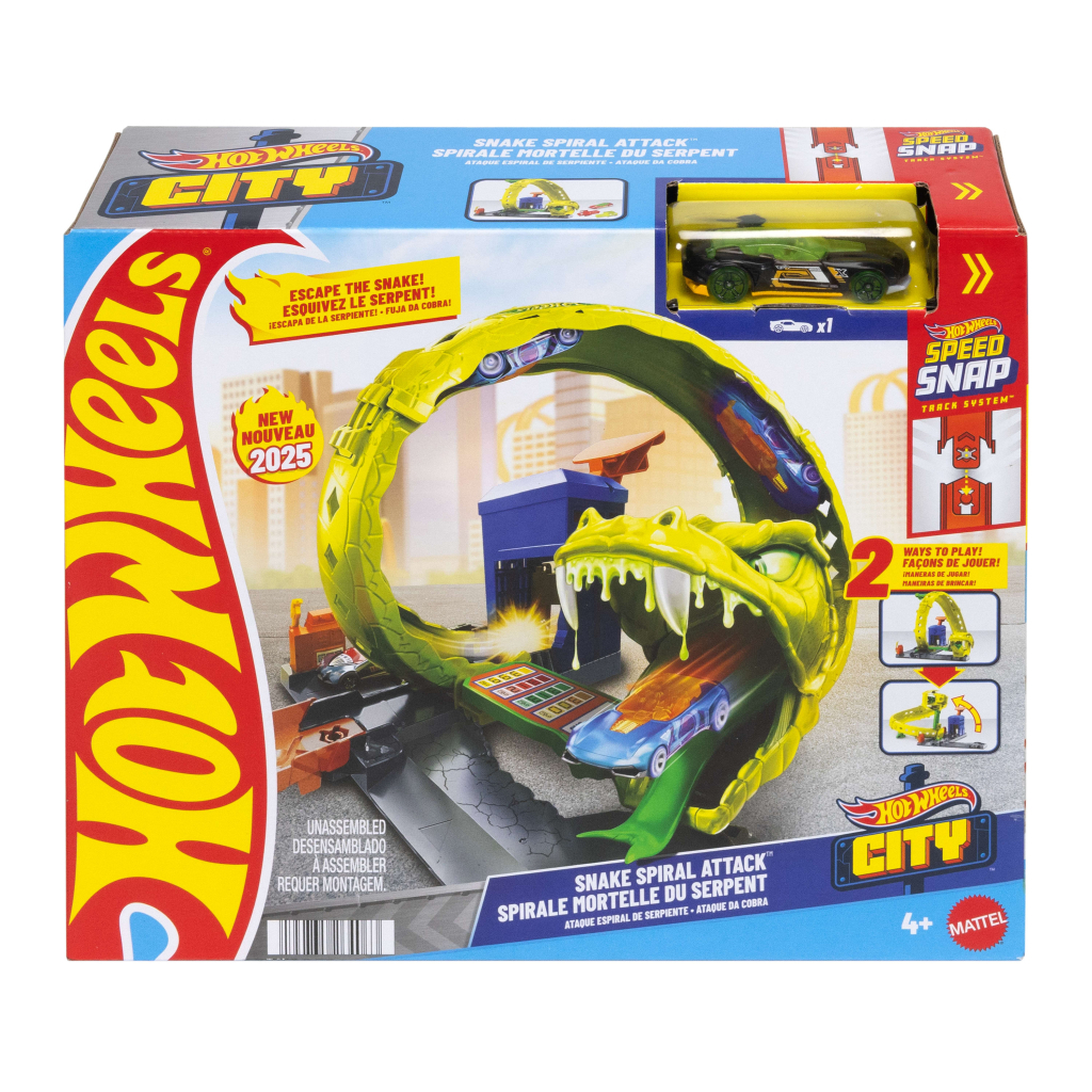 Автотрек Hot Wheels City Спіральна атака Змії (JBM63) Автотрек Hot Wheels City Спіральна атака Змії (JBM63)