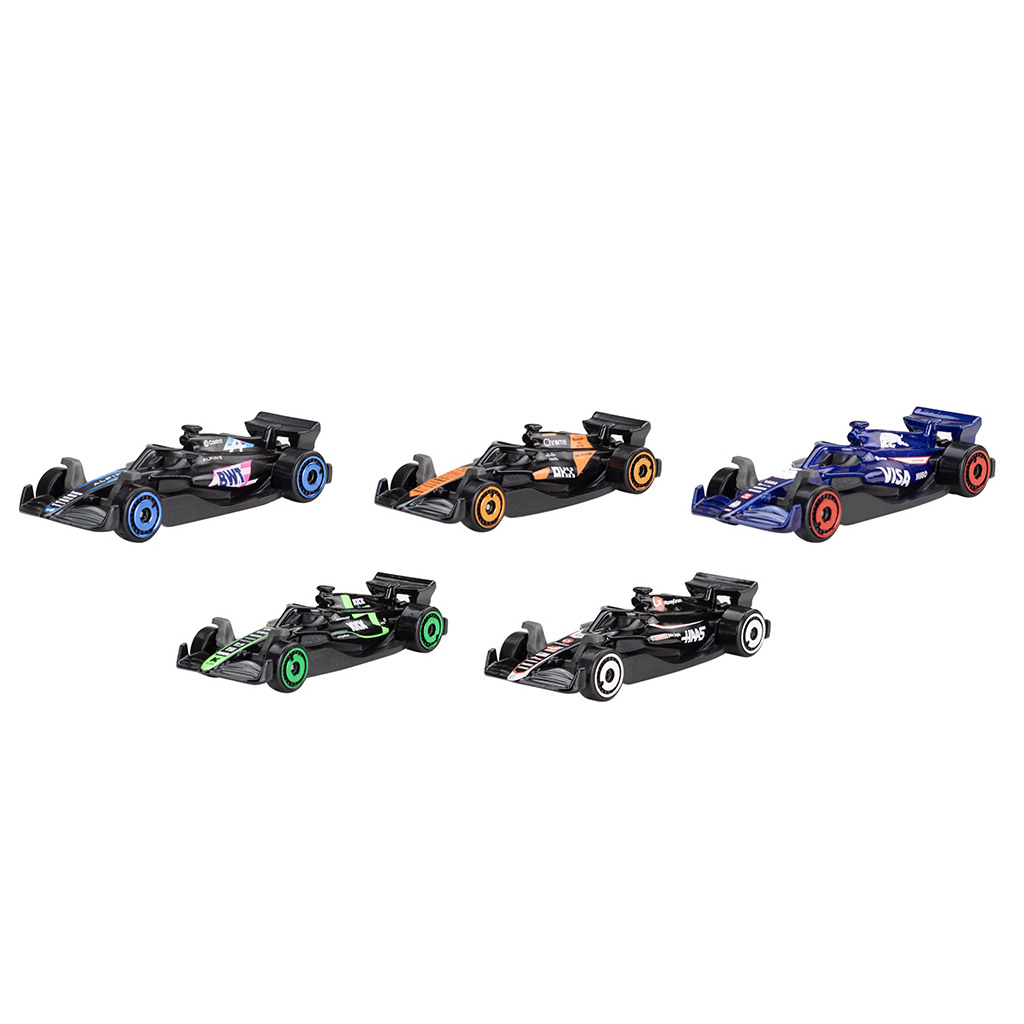 Машина Hot Wheels набір F1 2024 5 базових болідів (JGF58) - фото 2 Машина Hot Wheels набір F1 2024 5 базових болідів (JGF58) - фото 2