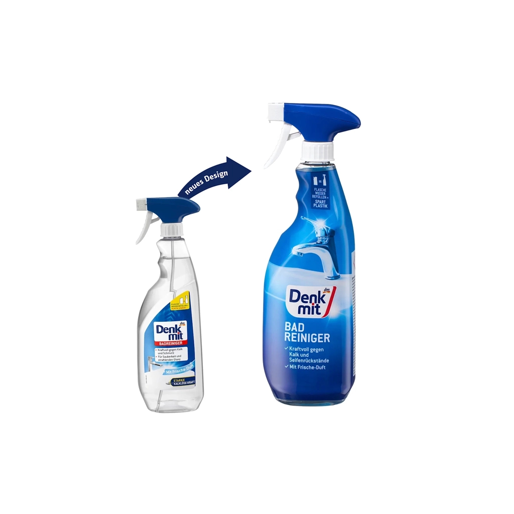 Спрей для чищення ванн DenkMit Bad Reiniger 1 л (4066447790757) - фото 3 Спрей для чищення ванн DenkMit Bad Reiniger 1 л (4066447790757) - фото 3