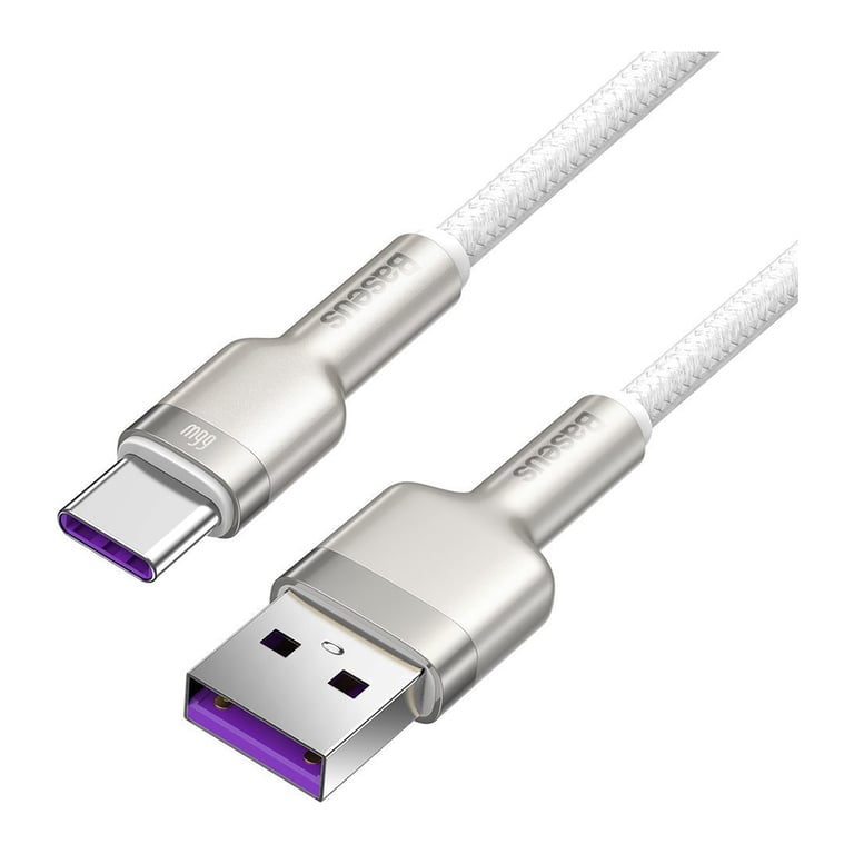 Дата кабель USB to USB-C 1.0m 6A 66W white Baseus (CAKF000102) - фото 2