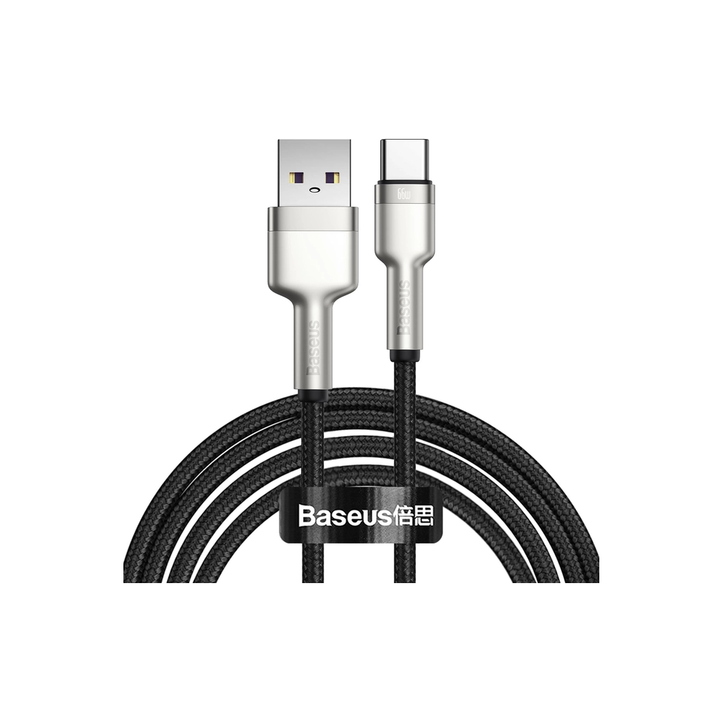 Дата кабель USB 2.0 AM to USB-C 2.0m 6A 66W Black Baseus (CAKF000201) Дата кабель USB 2.0 AM to USB-C 2.0m 6A 66W Black Baseus (CAKF000201)