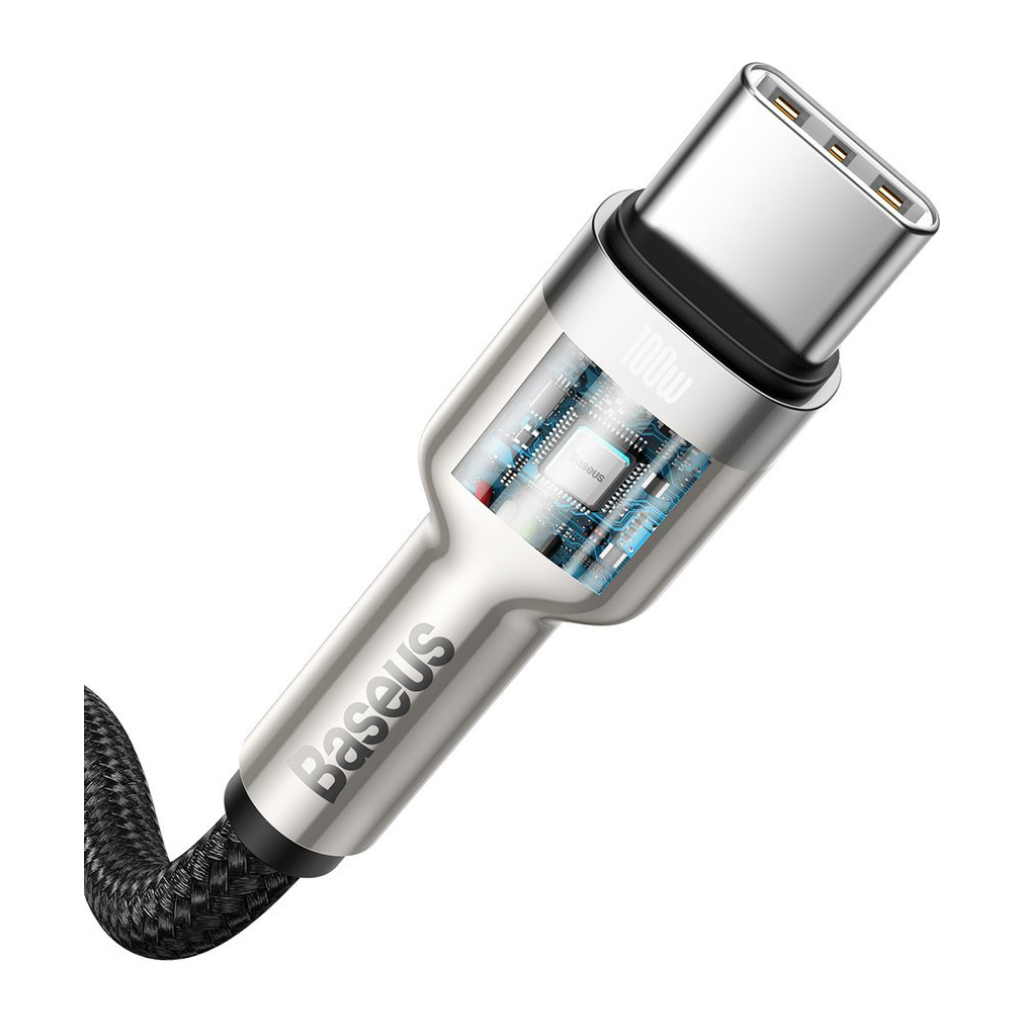 Дата кабель USB-C to USB-C 1.0m 100W metal black Baseus (CATJK-C01) - фото 3 Дата кабель USB-C to USB-C 1.0m 100W metal black Baseus (CATJK-C01) - фото 3