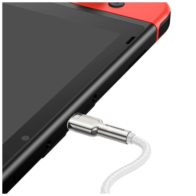 Дата кабель USB-C to USB-C 1.0m 100W metal white Baseus (CATJK-C02) - фото 3
