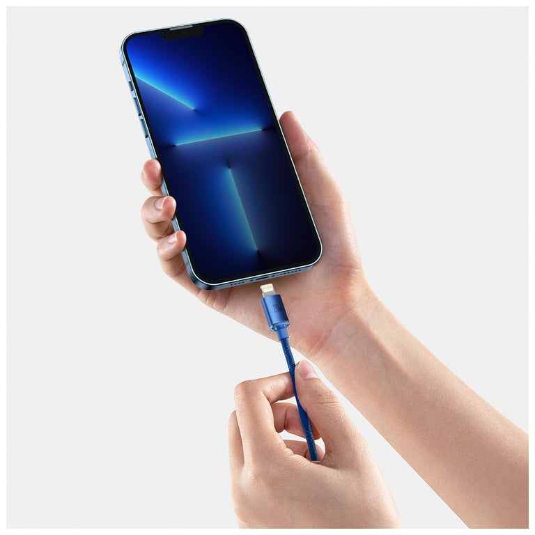 Дата кабель USB-C to Lightning 1.2m 20W blue Baseus (CAJY000203) - фото 6