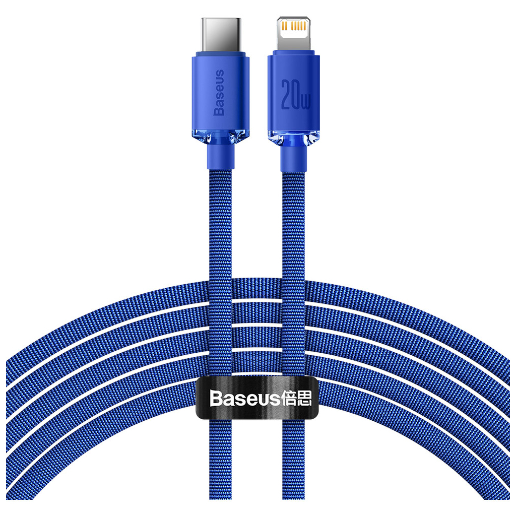 Дата кабель USB-C to Lightning 2.0m 20W blue Baseus (CAJY000303) Дата кабель USB-C to Lightning 2.0m 20W blue Baseus (CAJY000303)