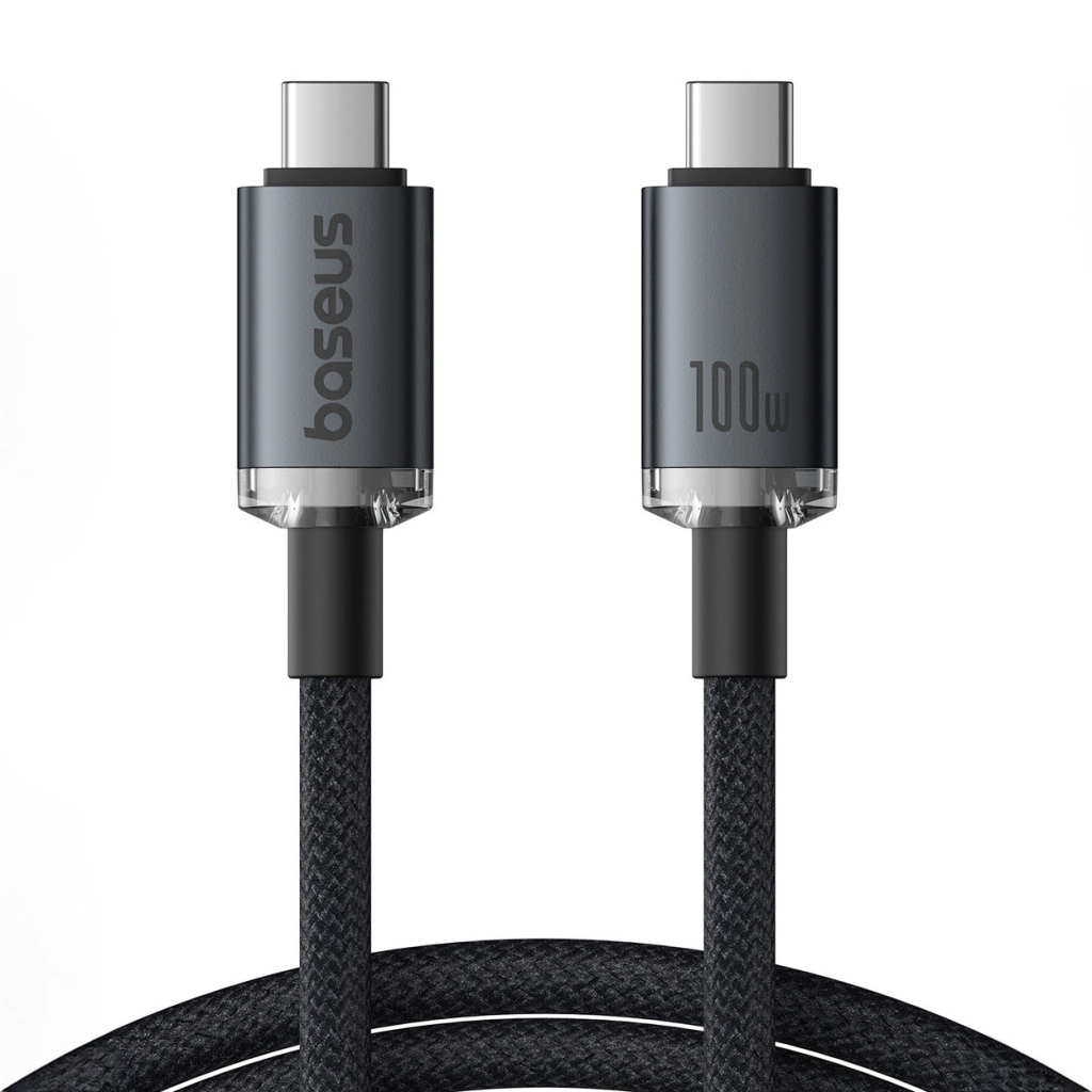 Дата кабель USB-C to USB-C 1.5m 100W USB3.2 20Gb black Baseus (P10318204111-00) Дата кабель USB-C to USB-C 1.5m 100W USB3.2 20Gb black Baseus (P10318204111-00)