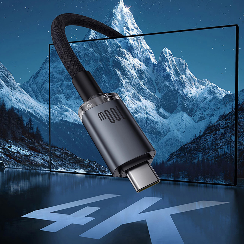 Дата кабель USB-C to USB-C 1.5m 100W USB3.2 20Gb black Baseus (P10318204111-00) - фото 10 Дата кабель USB-C to USB-C 1.5m 100W USB3.2 20Gb black Baseus (P10318204111-00) - фото 10