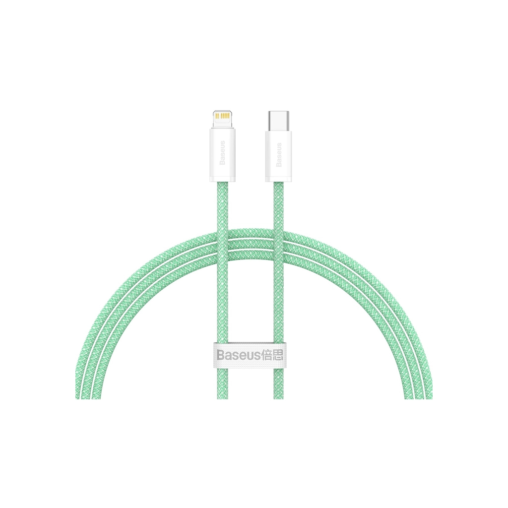 Дата кабель USB-C to Lightning 2.0m 20W green Baseus (CALD000106) Дата кабель USB-C to Lightning 2.0m 20W green Baseus (CALD000106)