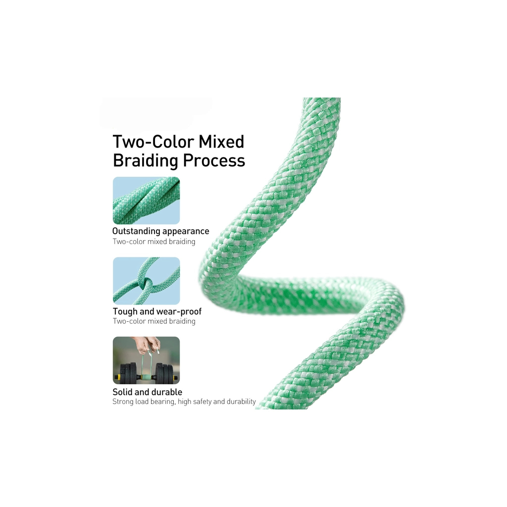 Дата кабель USB-C to Lightning 2.0m 20W green Baseus (CALD000106) - фото 5 Дата кабель USB-C to Lightning 2.0m 20W green Baseus (CALD000106) - фото 5