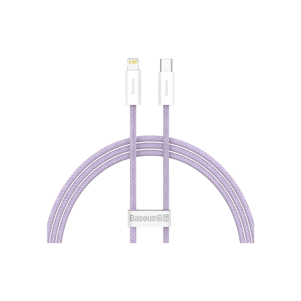 Дата кабель USB-C to Lightning 2.0m 20W purple Baseus (CALD000105) Дата кабель USB-C to Lightning 2.0m 20W purple Baseus (CALD000105)