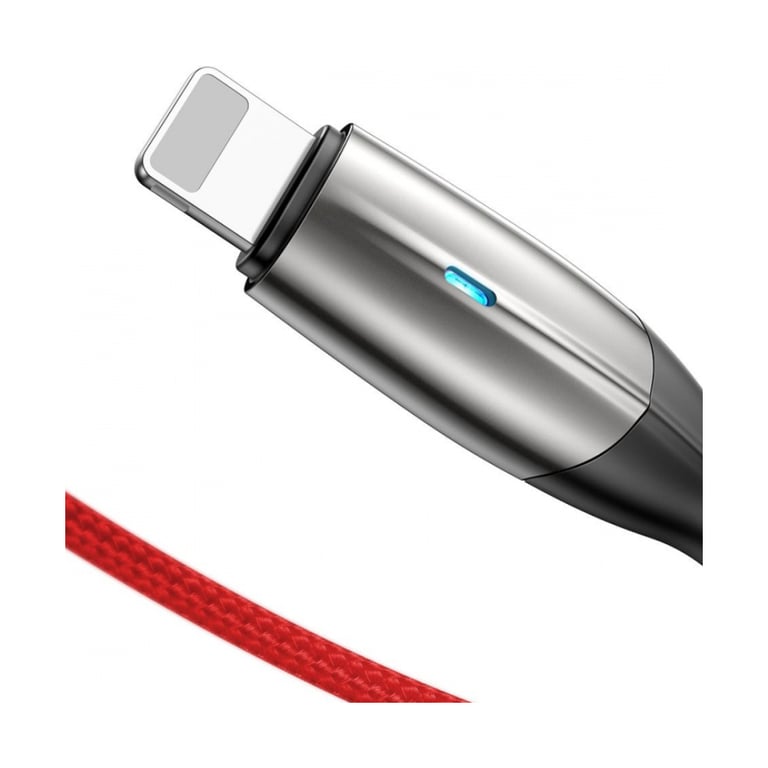 Дата кабель USB 2.0 AM to Lightning 2.0m 2.4A red Baseus (CALSP-C09) - фото 3