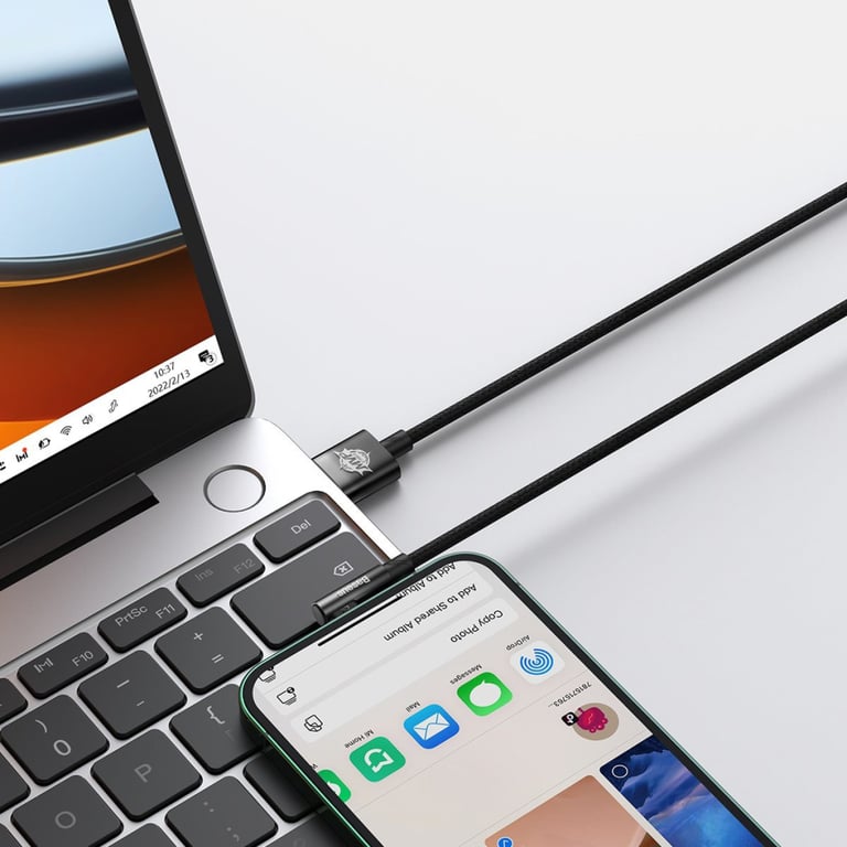 Дата кабель USB 2.0 AM to Lightning 1.0m 2.4A 90° corner black Baseus (CAVP000001) - фото 7