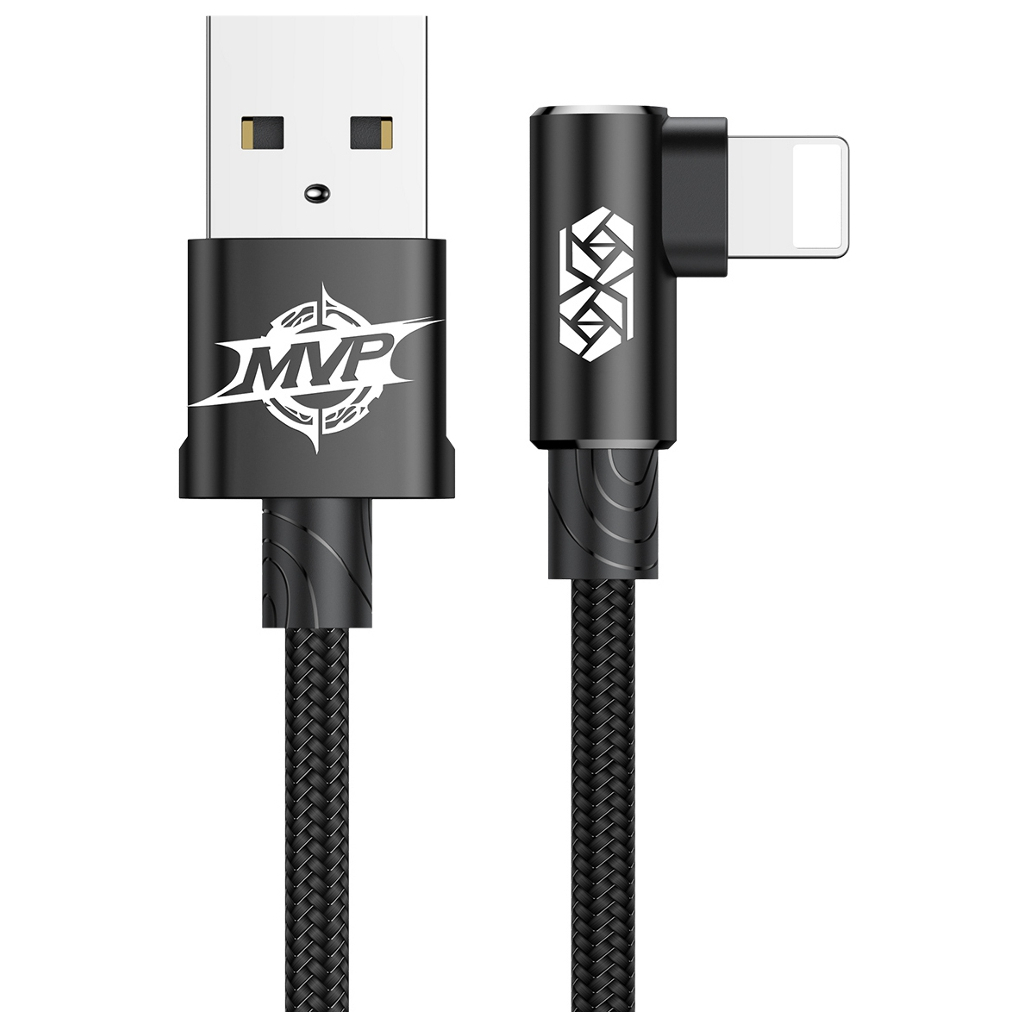Дата кабель USB 2.0 AM to Lightning 2.0m 1.5A 90° corner black Baseus (CALMVP-A01) Дата кабель USB 2.0 AM to Lightning 2.0m 1.5A 90° corner black Baseus (CALMVP-A01)