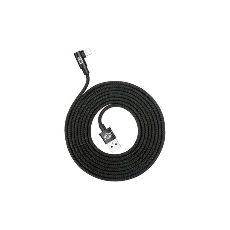 Дата кабель USB 2.0 AM to Lightning 2.0m 1.5A 90° corner black Baseus (CALMVP-A01) - фото 2