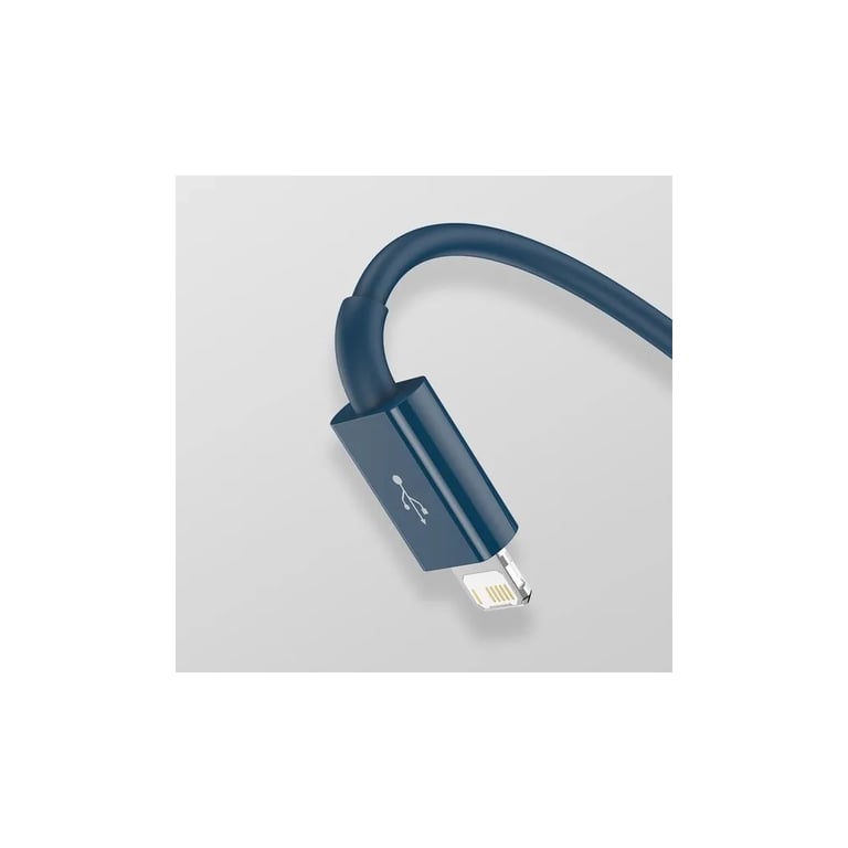 Дата кабель USB 2.0 AM to Lightning + Micro 5P + Type-C 1.5m 3.5A blue Baseus (CAMLTYS-03) - фото 9