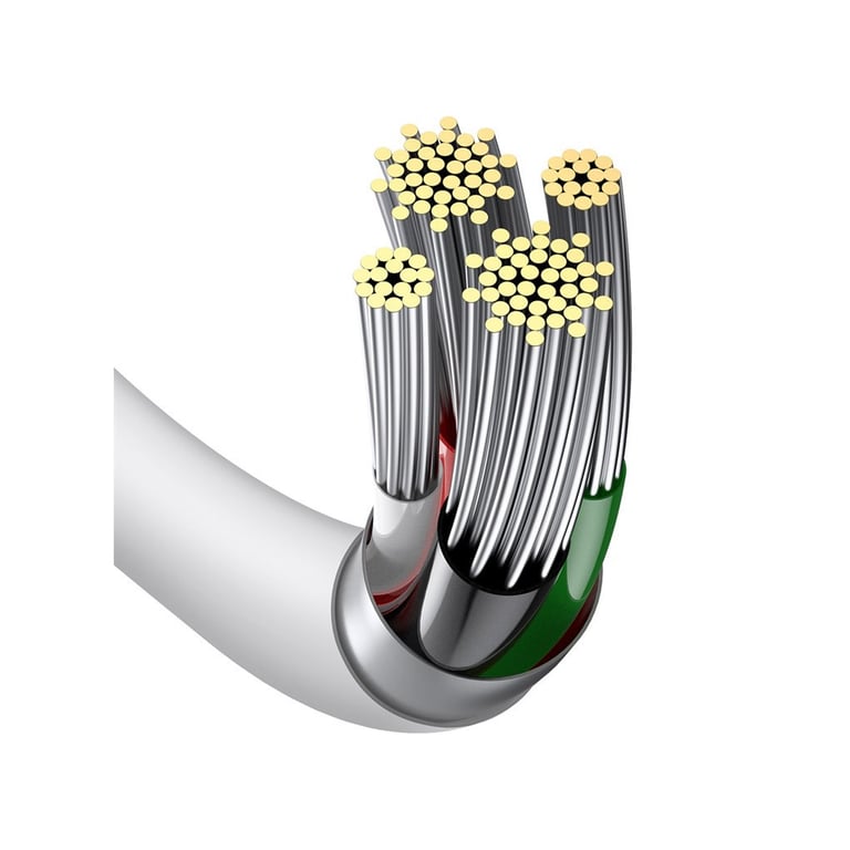 Дата кабель USB 2.0 AM to Lightning 1.0m 2.4A white Baseus (CALYS-A02) - фото 4