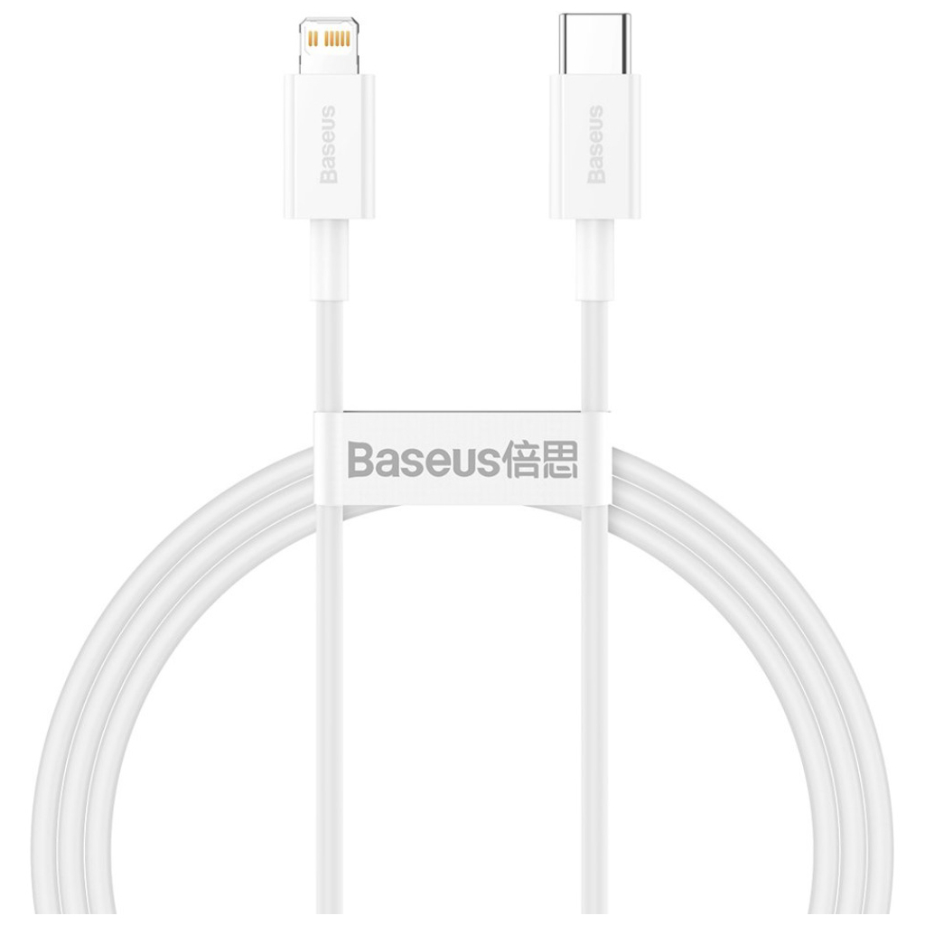 Дата кабель USB-C to Lightning 2.0m 20W white Baseus (CATLYS-C02) Дата кабель USB-C to Lightning 2.0m 20W white Baseus (CATLYS-C02)