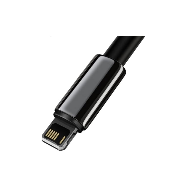 Дата кабель USB 2.0 AM to Lightning 1.0m 2.4A black Baseus (CALWJ-01) - фото 2