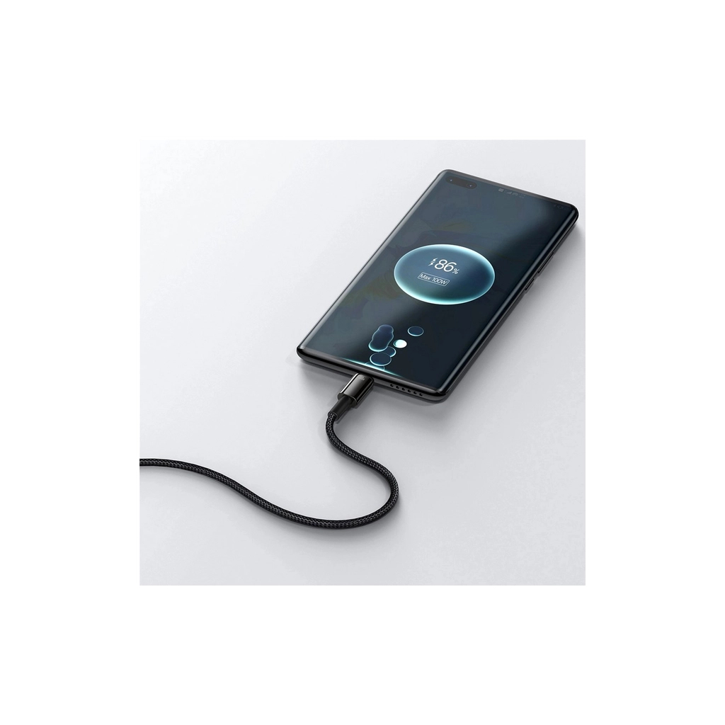 Дата кабель USB 2.0 AM to USB-C 2.0m 100W black Baseus (CAWJ000101) - фото 7 Дата кабель USB 2.0 AM to USB-C 2.0m 100W black Baseus (CAWJ000101) - фото 7