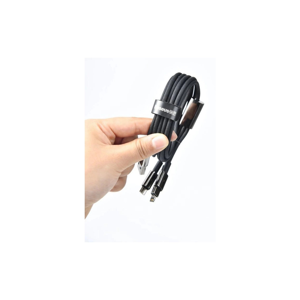 Дата кабель USB 2.0 AM to USB-C 1.0m 100W black Baseus (CAWJ000001) - фото 4 Дата кабель USB 2.0 AM to USB-C 1.0m 100W black Baseus (CAWJ000001) - фото 4