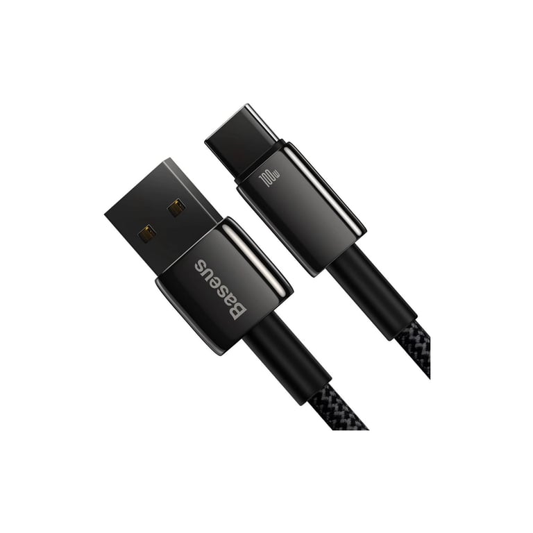 Дата кабель USB 2.0 AM to USB-C 1.0m 100W black Baseus (CAWJ000001) - фото 5