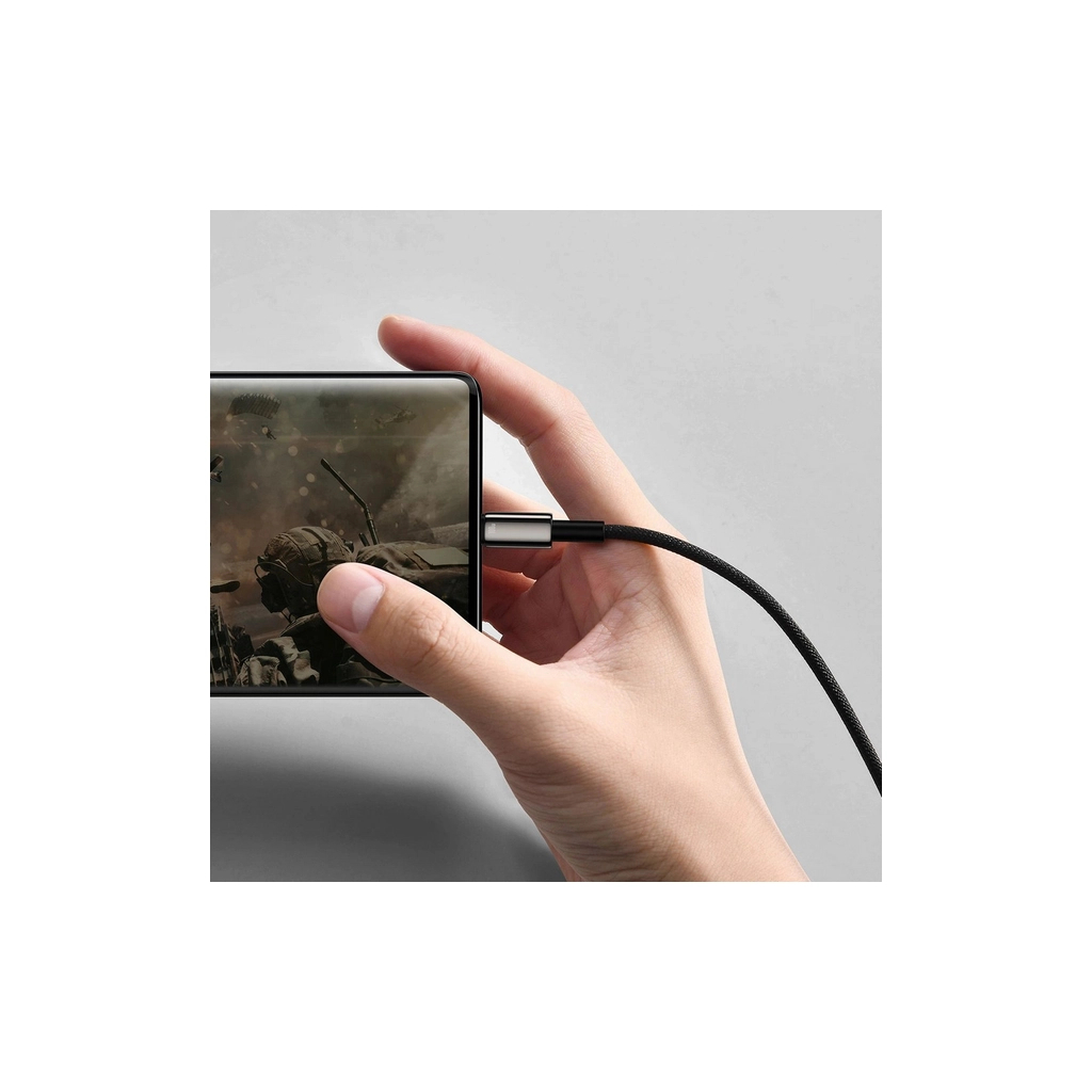 Дата кабель USB 2.0 AM to USB-C 1.0m 100W black Baseus (CAWJ000001) - фото 10 Дата кабель USB 2.0 AM to USB-C 1.0m 100W black Baseus (CAWJ000001) - фото 10