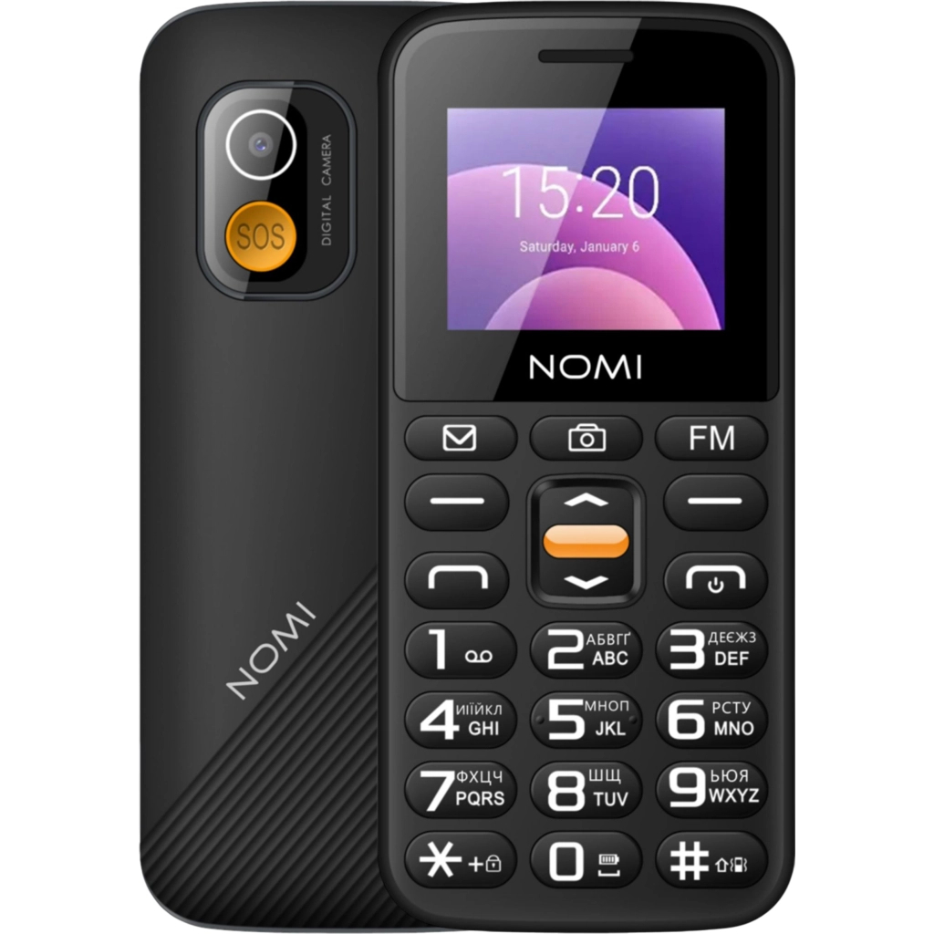 Мобільний телефон Nomi i1820 Black Мобільний телефон Nomi i1820 Black