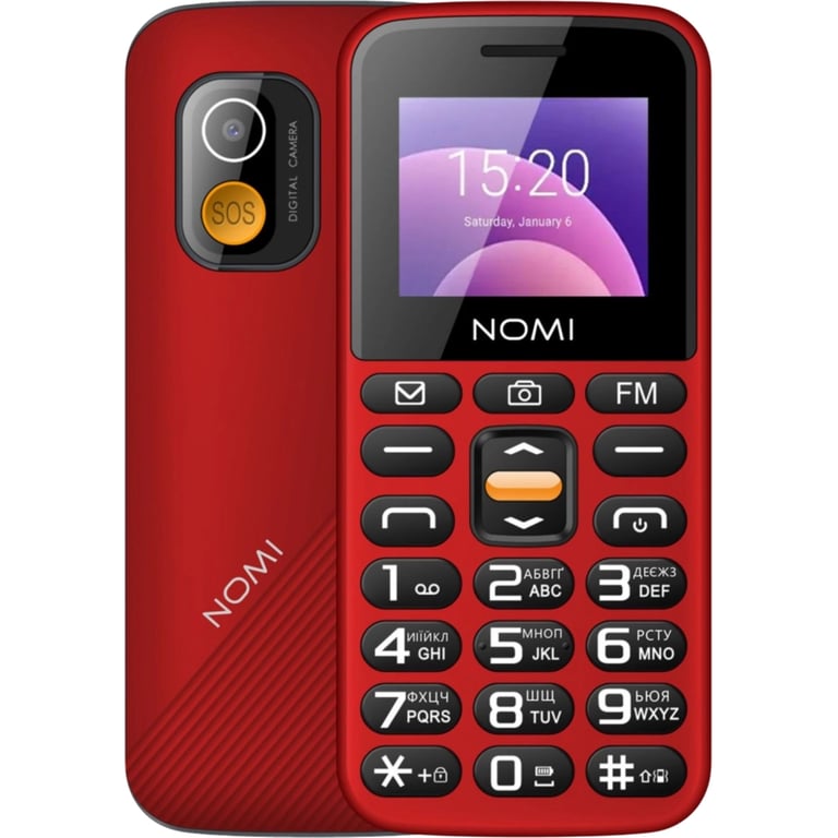 Мобільний телефон Nomi i1820 Red - фото 1