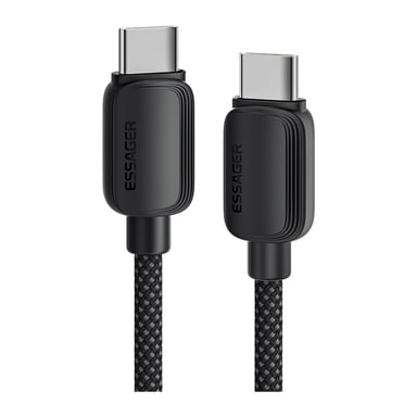 Дата кабель USB-C to USB-C 2.0m 100W black Essager (EXCTT1-WLA01-P) - фото 1