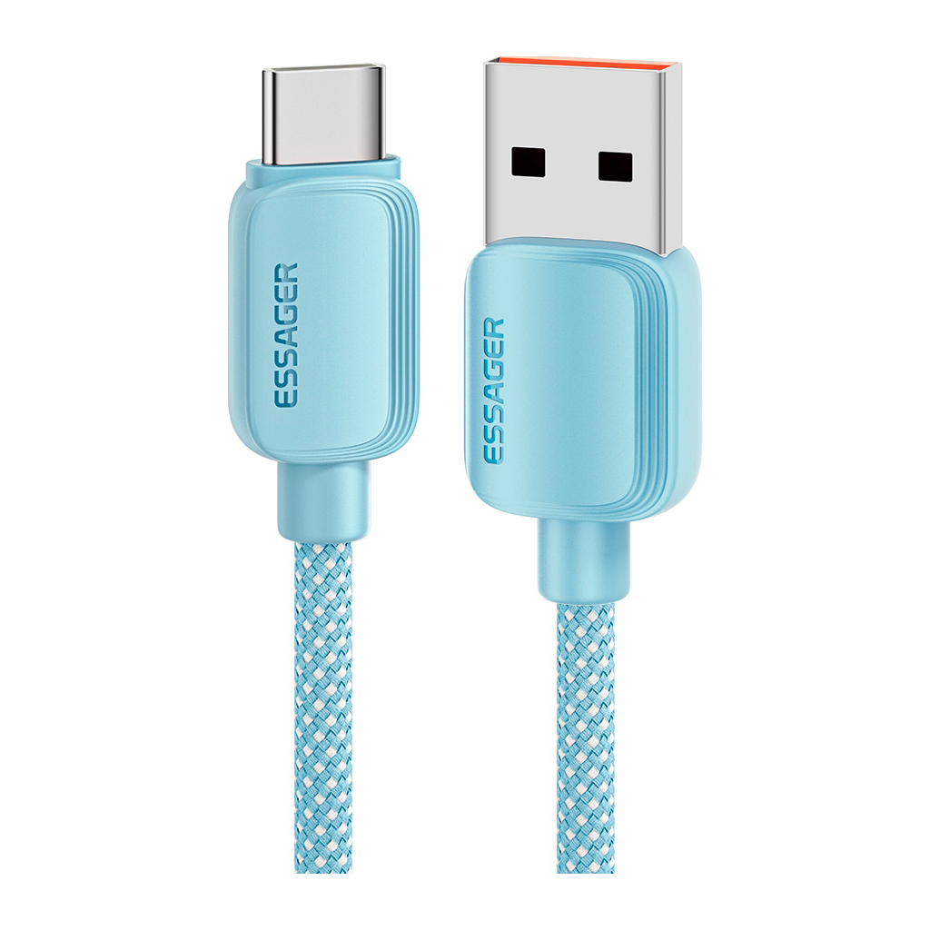 Дата кабель USB 2.0 AM to USB-C 2.0m 100W blue Essager (EXC7A-WLA03-P) Дата кабель USB 2.0 AM to USB-C 2.0m 100W blue Essager (EXC7A-WLA03-P)