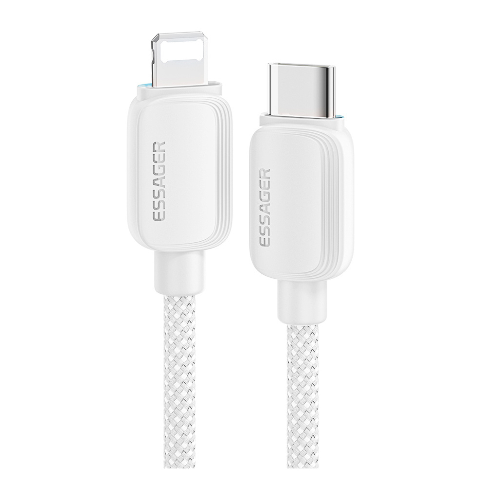 Дата кабель USB-C to Lightning 2.0m 20W white Essager (EXCTL-WLA02-P) - фото 1 Дата кабель USB-C to Lightning 2.0m 20W white Essager (EXCTL-WLA02-P) - фото 1