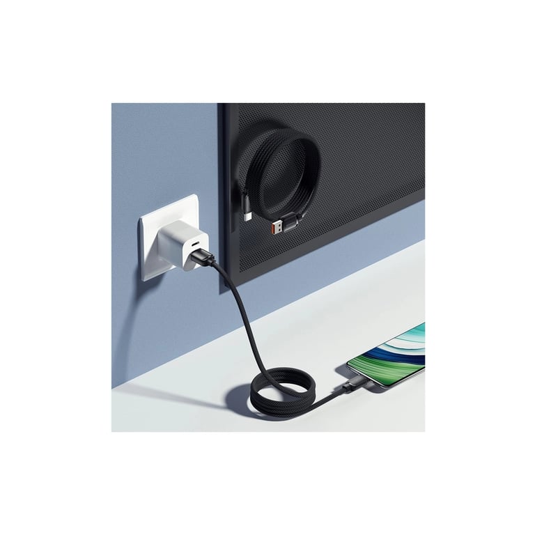 Дата кабель USB 2.0 AM to USB-C 1.0m 7A black Essager (EXCT-TD01-P) - фото 8