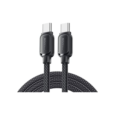 Дата кабель USB-C to USB-C 1.0m 100W black Essager (EXCTT1-TD01-P) - фото 1